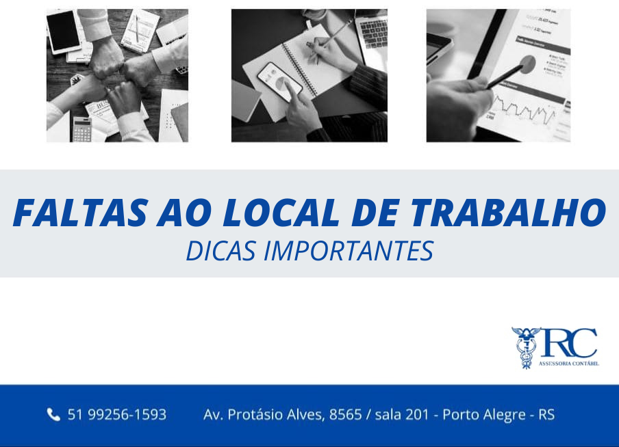 FALTAS AO LOCAL DE TRABALHO BASE LEGAL “dicas importantes”