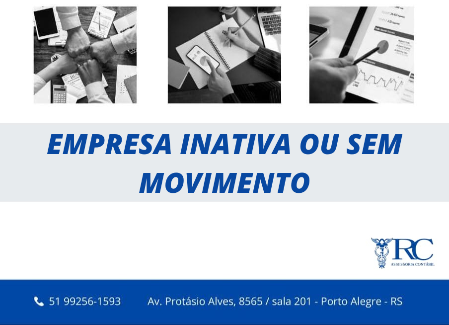 ATENÇÃO SUA EMPRESA ESTÁ INATIVA OU SEM MOVIMENTO?